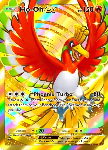 Ho-Oh ex card art (Wisdom of Sea and Sky)