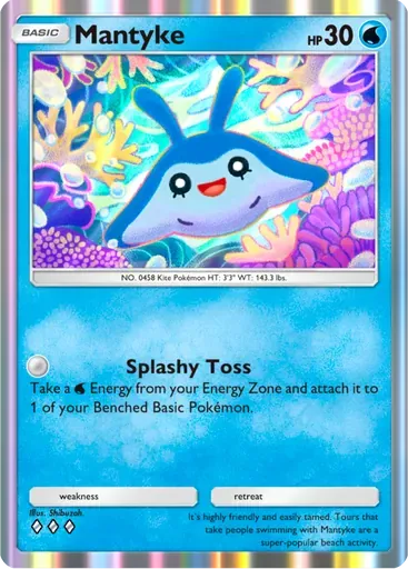 Mantyke card art (Secluded Springs)