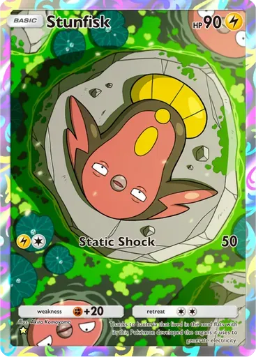 Stunfisk card art (Secluded Springs)