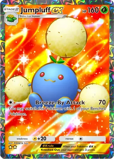 Jumpluff ex card art (Secluded Springs)