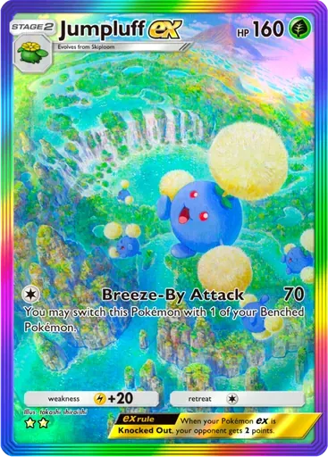 Jumpluff ex card art (Secluded Springs)
