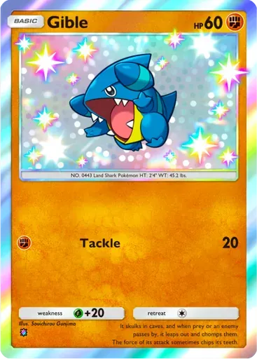 Gible card art (Secluded Springs)