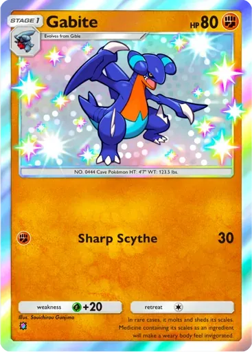 Gabite card art (Secluded Springs)