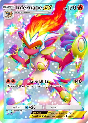 Infernape ex card art (Secluded Springs)
