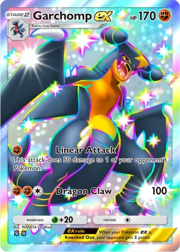 Garchomp ex card art (Secluded Springs)