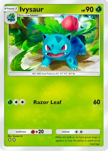 Ivysaur card art (Deluxe Pack: ex)