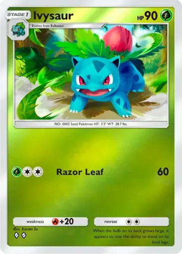 Ivysaur card art (Deluxe Pack: ex)