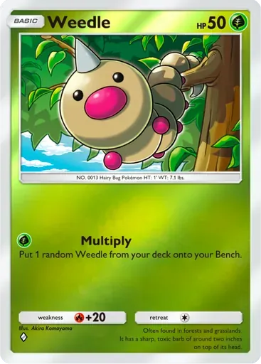 Weedle card art (Deluxe Pack: ex)