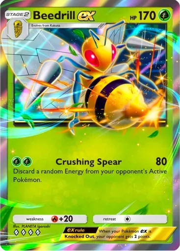 Beedrill ex card art (Deluxe Pack: ex)