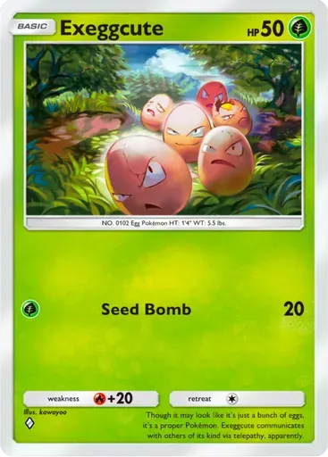 Exeggcute card art (Deluxe Pack: ex)