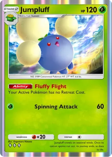 Jumpluff card art (Deluxe Pack: ex)