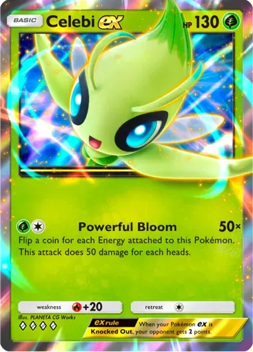 Celebi ex card art (Deluxe Pack: ex)