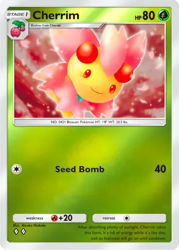 Cherrim card art (Deluxe Pack: ex)