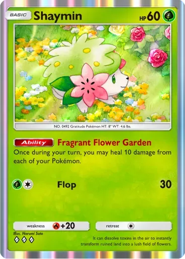Shaymin card art (Deluxe Pack: ex)