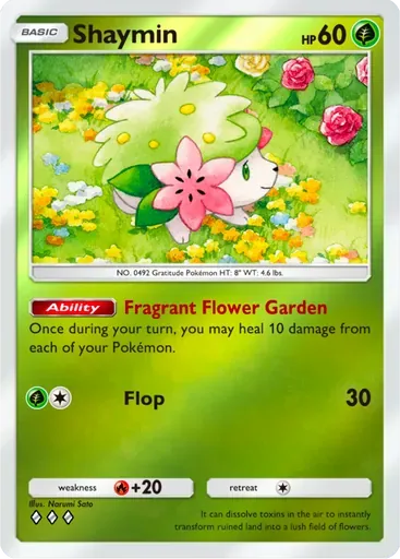 Shaymin card art (Deluxe Pack: ex)