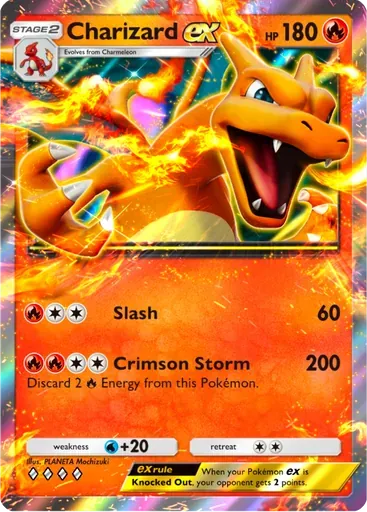Charizard ex card art (Deluxe Pack: ex)