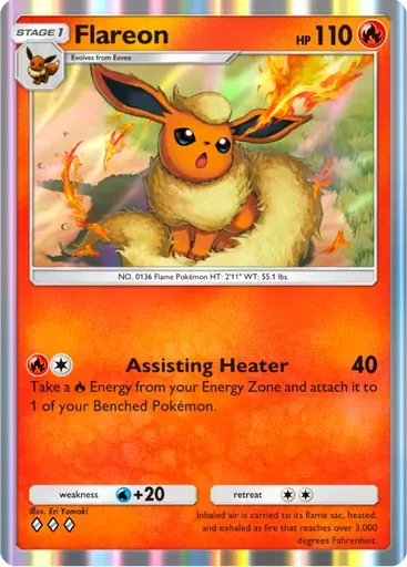 Flareon card art (Deluxe Pack: ex)