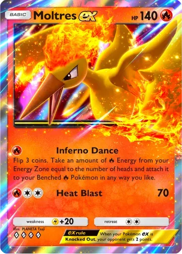 Moltres ex card art (Deluxe Pack: ex)