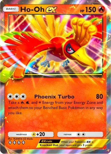 Ho-Oh ex card art (Deluxe Pack: ex)