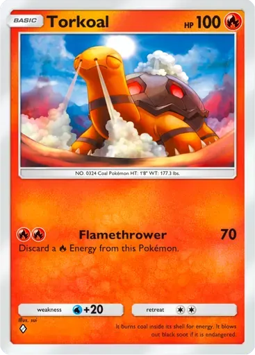Torkoal card art (Deluxe Pack: ex)
