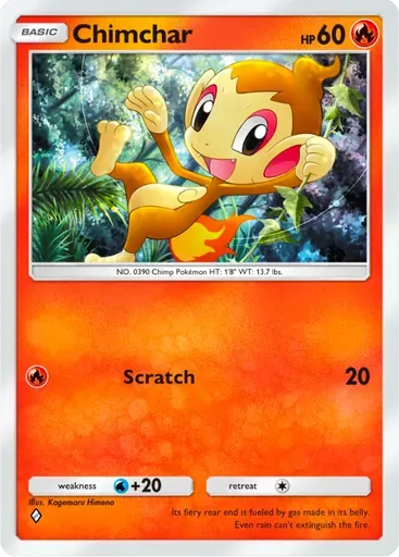 Chimchar card art (Deluxe Pack: ex)