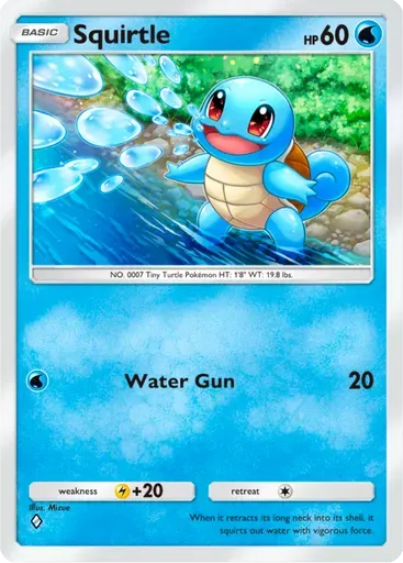 Squirtle card art (Deluxe Pack: ex)