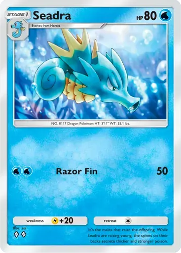 Seadra card art (Deluxe Pack: ex)