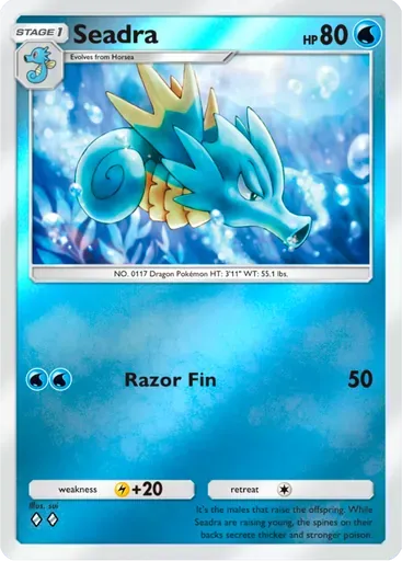 Seadra card art (Deluxe Pack: ex)