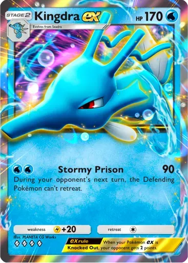 Kingdra ex card art (Deluxe Pack: ex)