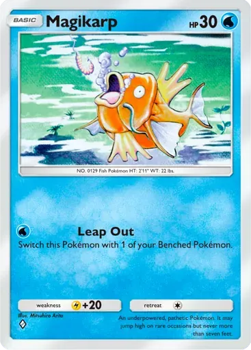 Magikarp card art (Deluxe Pack: ex)