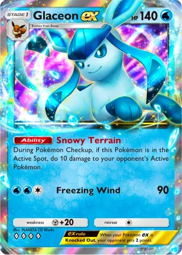 Glaceon ex card art (Deluxe Pack: ex)