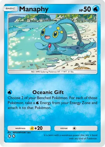 Manaphy card art (Deluxe Pack: ex)