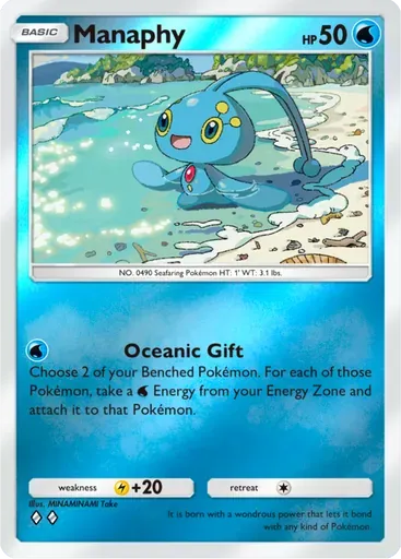 Manaphy card art (Deluxe Pack: ex)