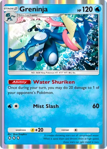 Greninja card art (Deluxe Pack: ex)