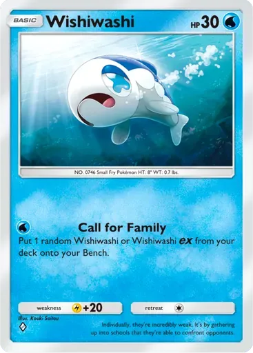 Wishiwashi card art (Deluxe Pack: ex)