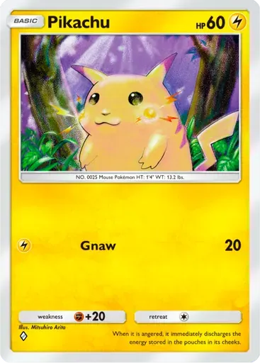 Pikachu card art (Deluxe Pack: ex)