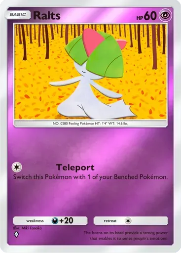 Ralts card art (Deluxe Pack: ex)