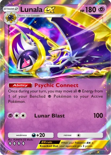 Lunala ex card art (Deluxe Pack: ex)