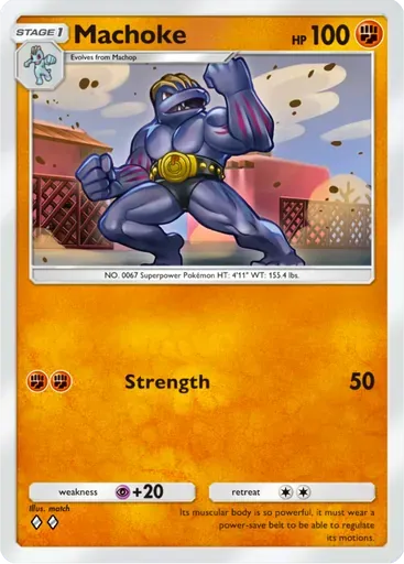 Machoke card art (Deluxe Pack: ex)