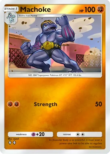 Machoke card art (Deluxe Pack: ex)