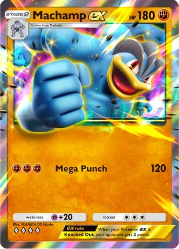 Machamp ex card art (Deluxe Pack: ex)
