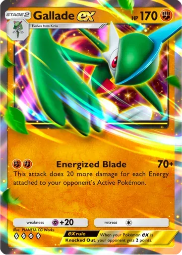Gallade ex card art (Deluxe Pack: ex)
