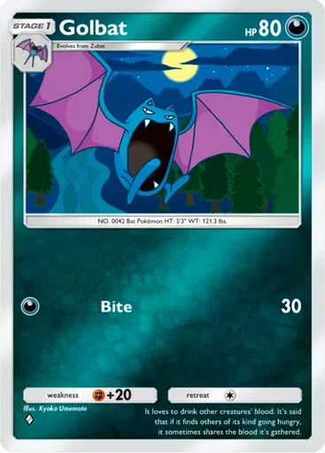 Golbat card art (Deluxe Pack: ex)
