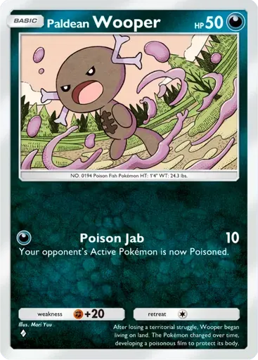 Paldean Wooper card art (Deluxe Pack: ex)