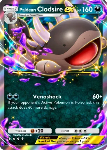 Paldean Clodsire ex card art (Deluxe Pack: ex)