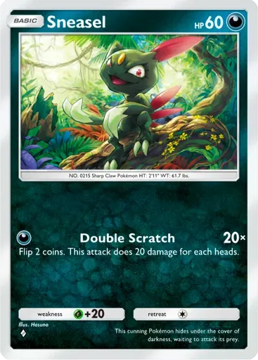 Sneasel card art (Deluxe Pack: ex)