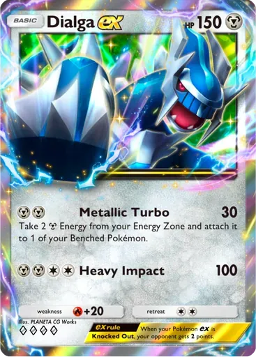 Dialga ex card art (Deluxe Pack: ex)