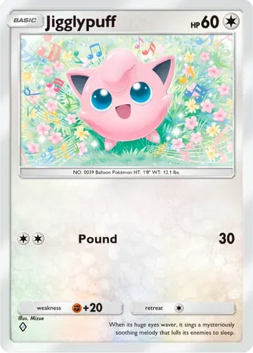 Jigglypuff card art (Deluxe Pack: ex)