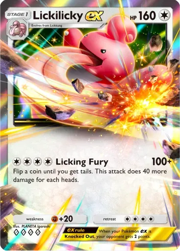 Lickilicky ex card art (Deluxe Pack: ex)