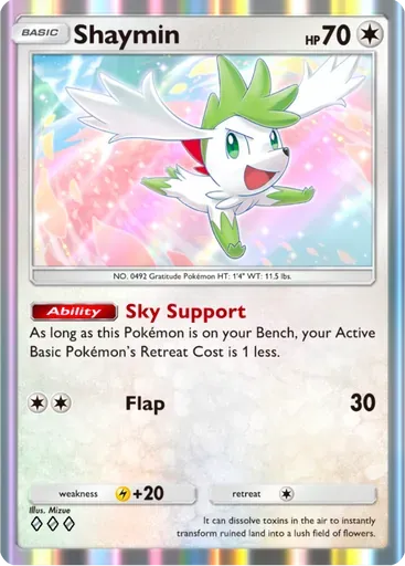 Shaymin card art (Deluxe Pack: ex)